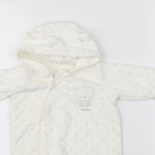 George Baby White Polka Dot  Babygrow One-Piece