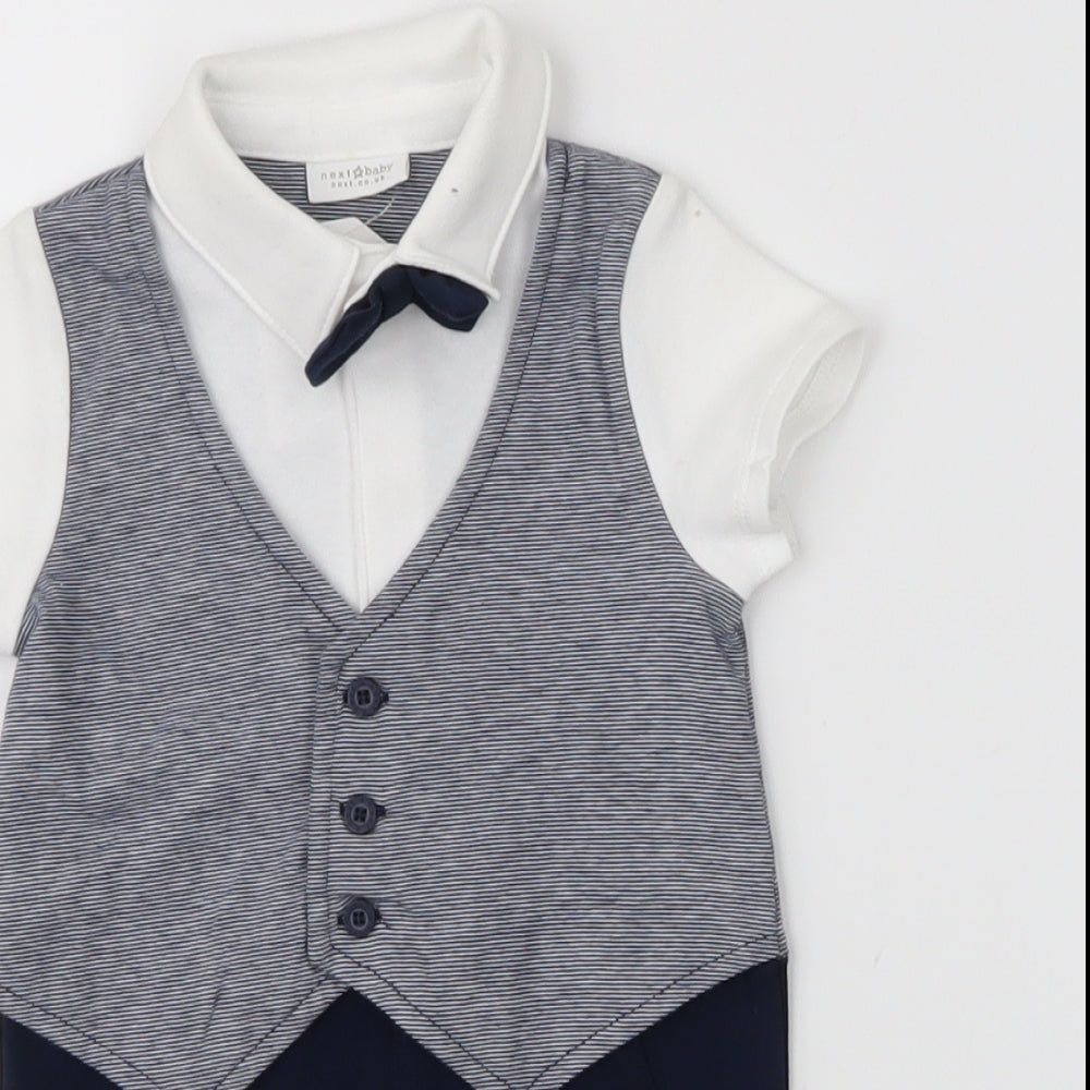 NEXT Boys Blue   Bodysuit Outfit/Set Size 3-6 Months  - Formal