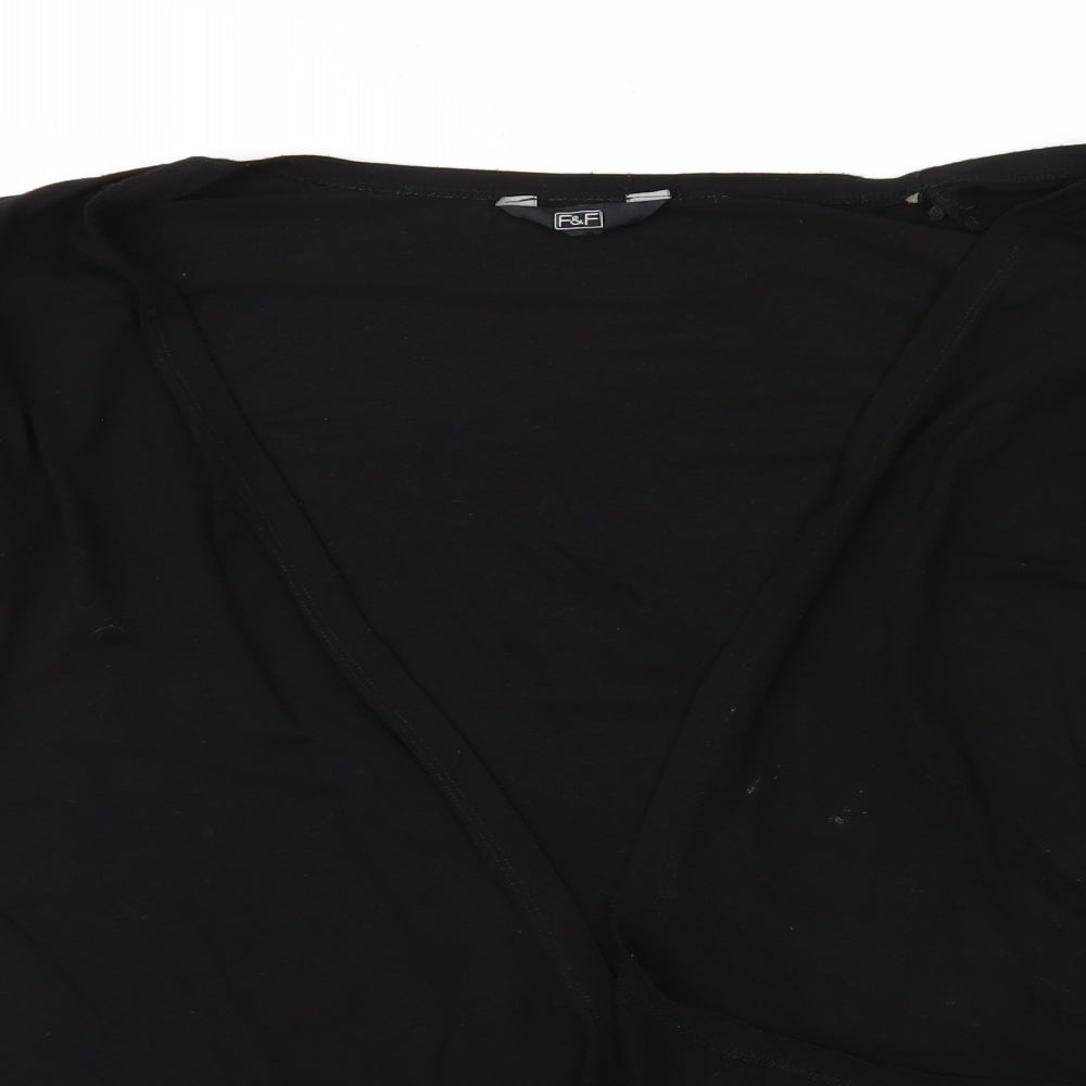 F&F Womens Black   Cardigan Jumper Size 38