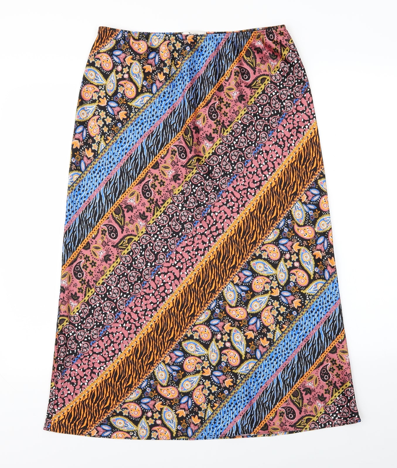 TU Womens Multicoloured Paisley  A-Line Skirt Size 12