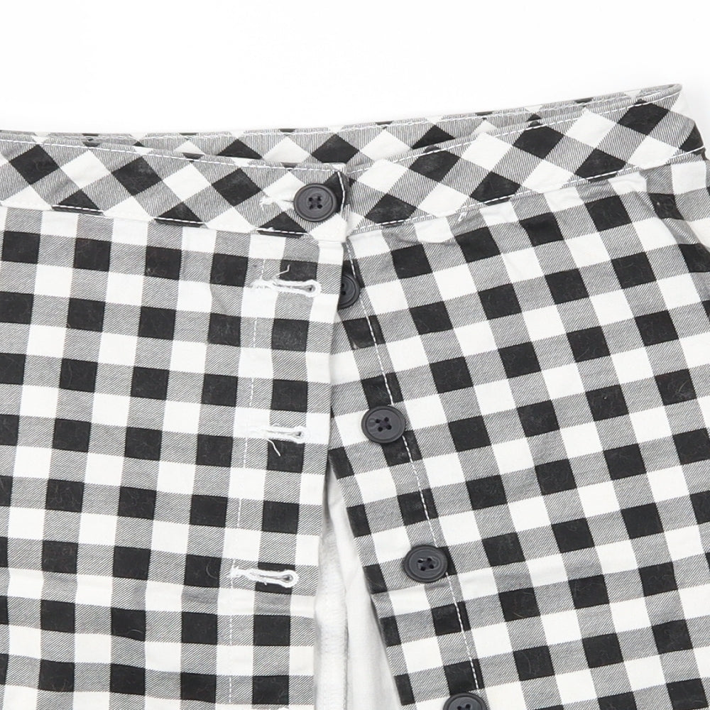 H&M Womens Multicoloured Check  A-Line  Size 10