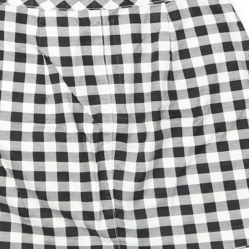 H&M Womens Multicoloured Check  A-Line  Size 10