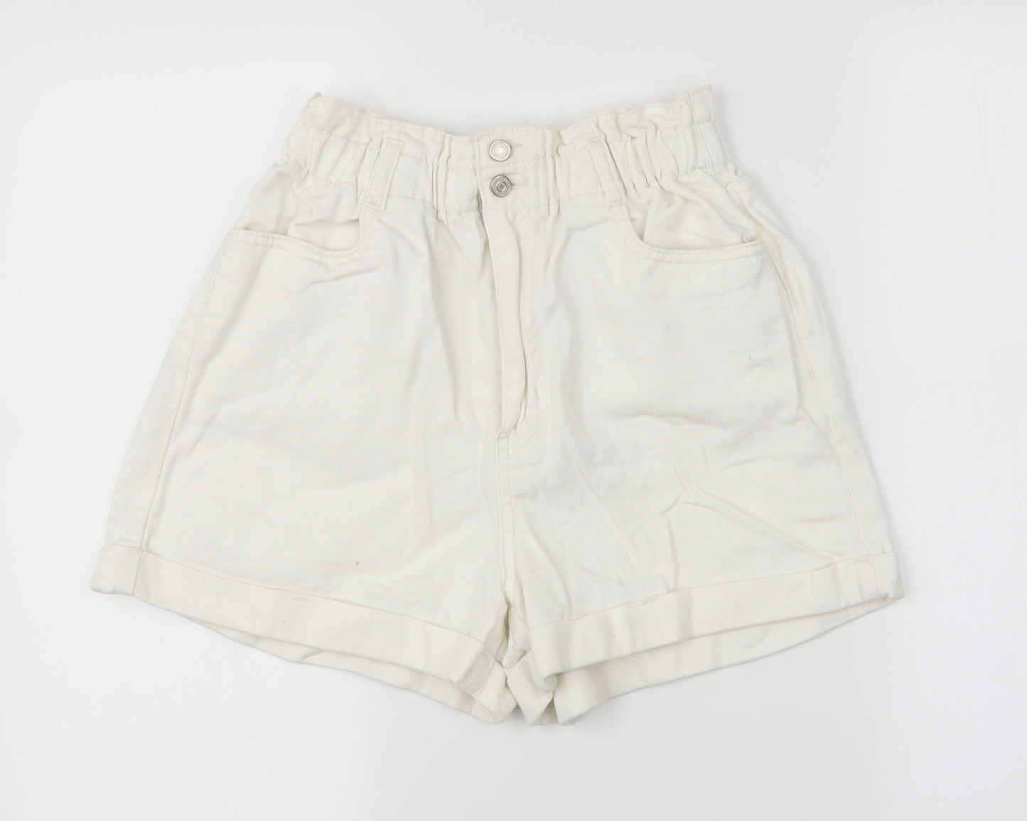 Denim Womens White   Dungaree Shorts Shorts Size 12