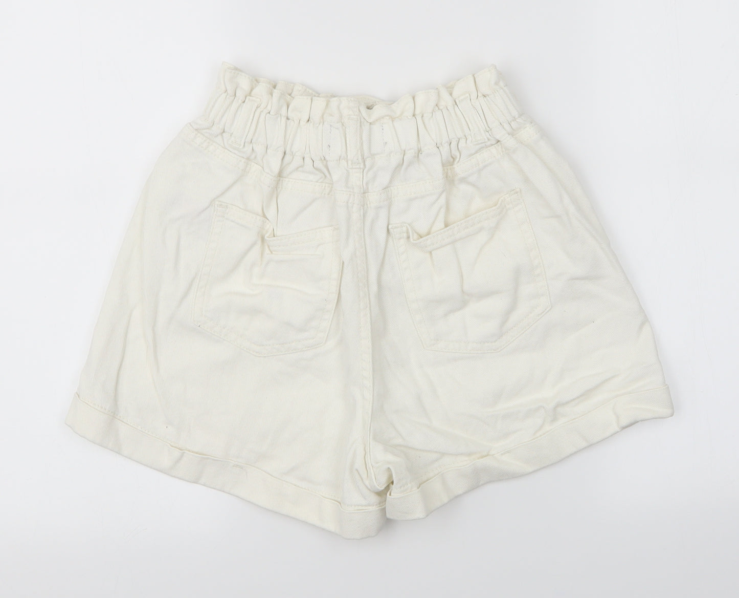 Denim Womens White   Dungaree Shorts Shorts Size 12