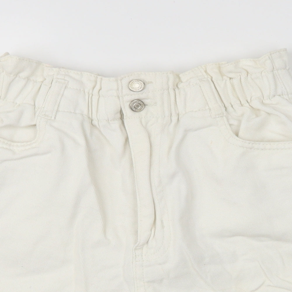 Denim Womens White   Dungaree Shorts Shorts Size 12