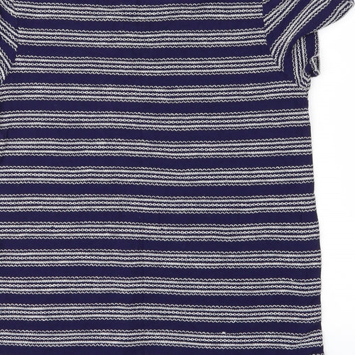 Oasis Womens Beige Striped  Basic Blouse Size S