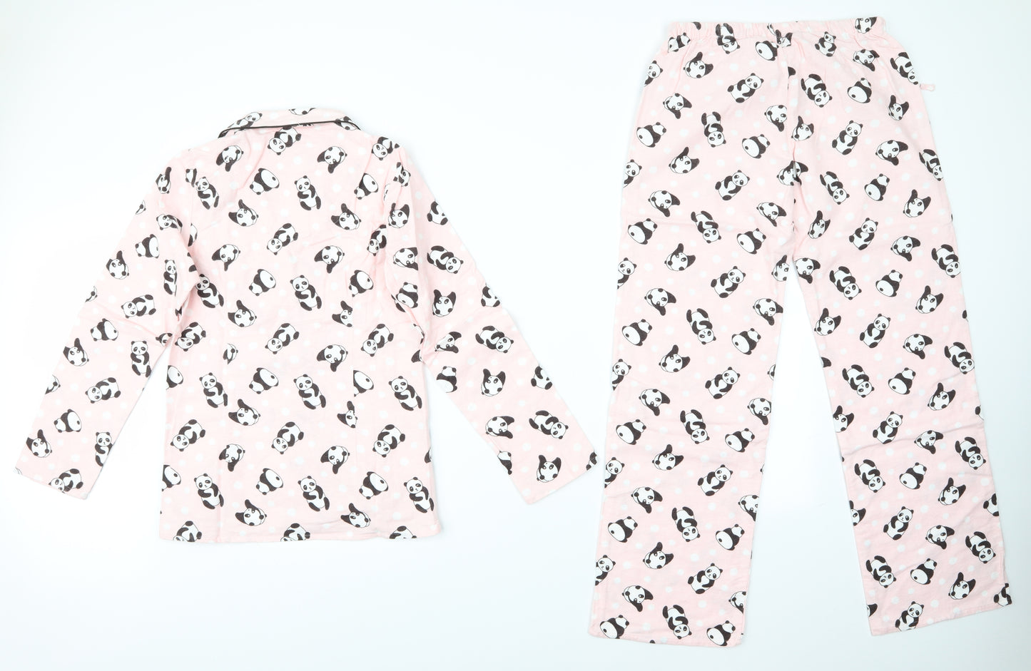 La Senza Womens Pink Animal Print   Pyjama Set Size S  - Panda