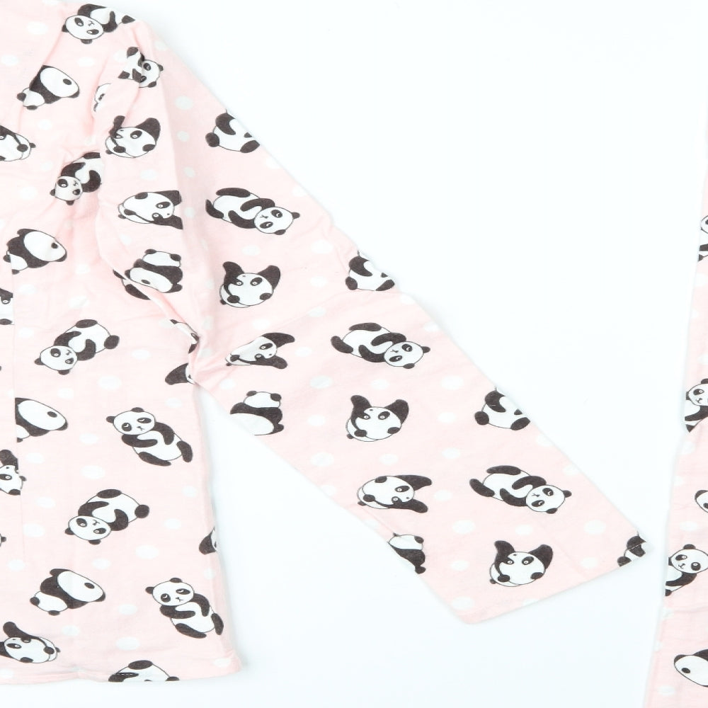 La Senza Womens Pink Animal Print   Pyjama Set Size S  - Panda