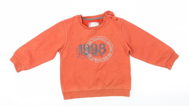 DOMYOS Boys Orange Pullover Jumper