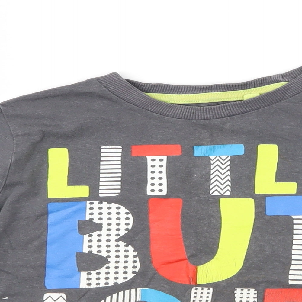 Blue Zoo Boys Grey   Basic T-Shirt Size 3-4 Years  - Little