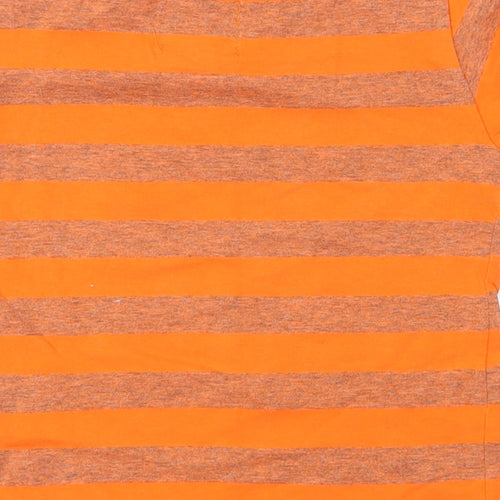 Gang Boys Orange Striped  Basic T-Shirt Size 12-18 Months
