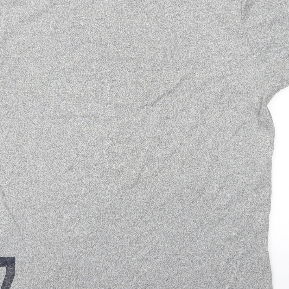 Superdry Mens Grey    T-Shirt Size L  - College