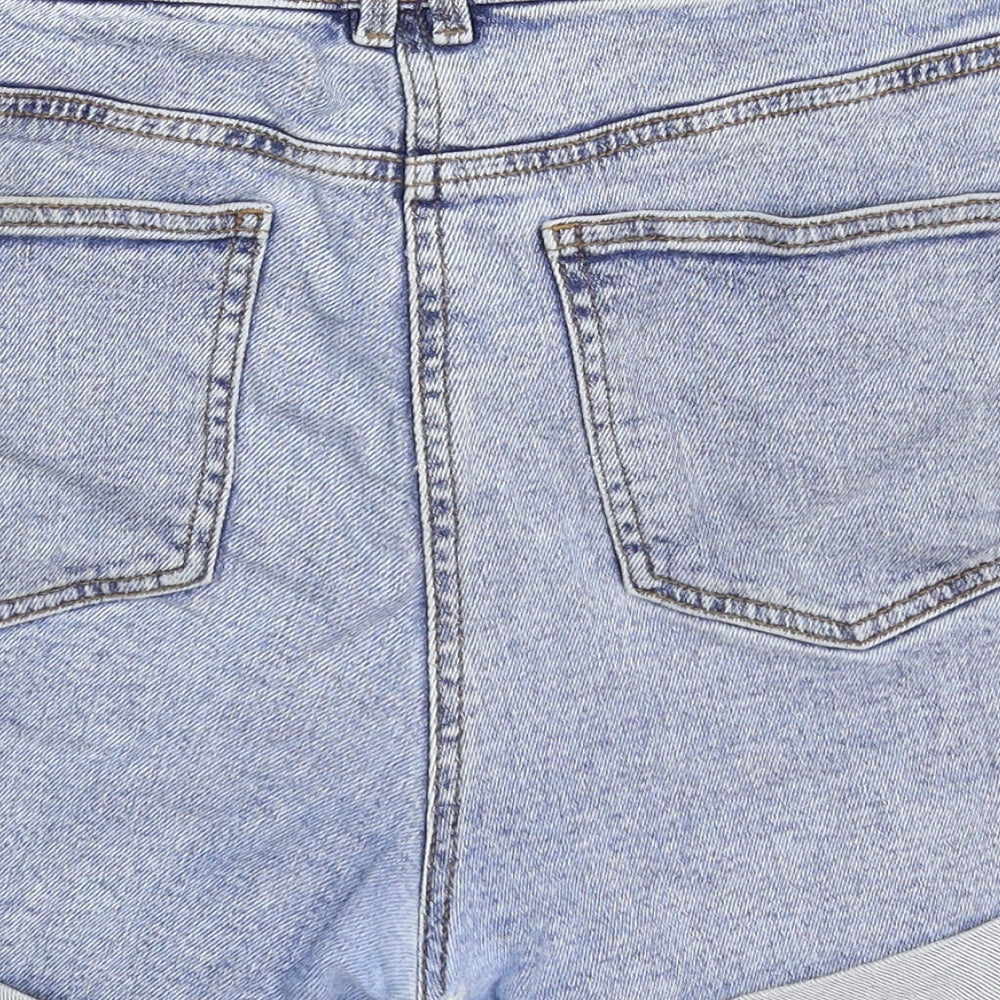Primark Womens Blue  Denim Hot Pants Shorts Size 14