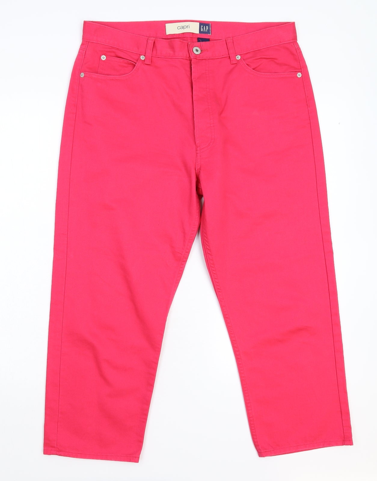 Gap Womens Pink  Denim Capri Jeans Size 12 L23 in