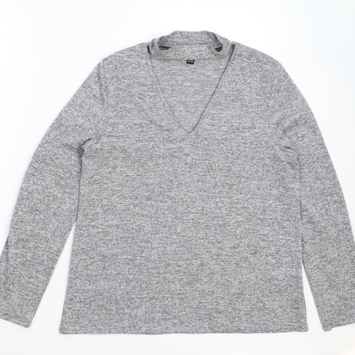 Lipsy Womens Grey   Pullover Jumper Size 10