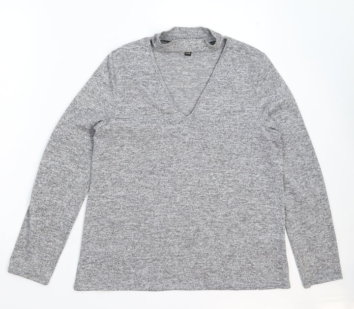 Lipsy Womens Grey   Pullover Jumper Size 10