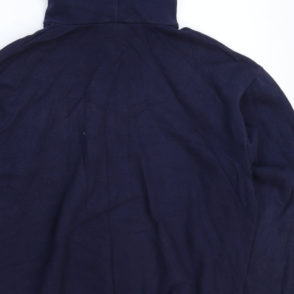 Fruit of the Loom Mens Blue   Pullover Hoodie Size L