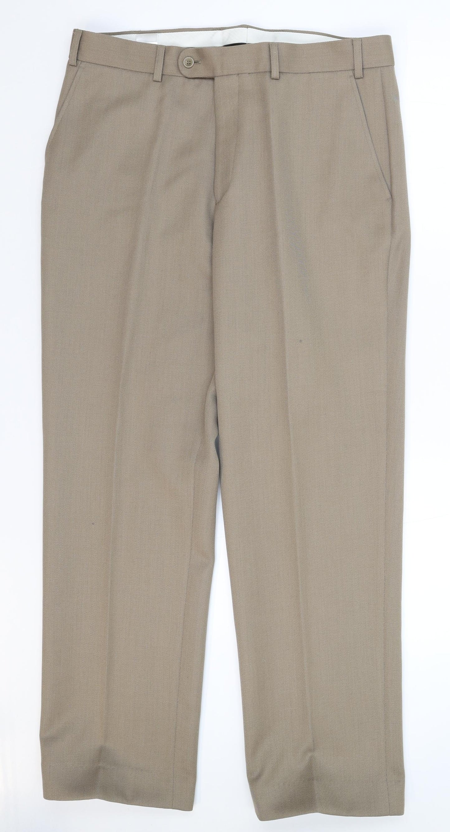 Skopes Mens Grey   Dress Pants Trousers Size 36 L31 in