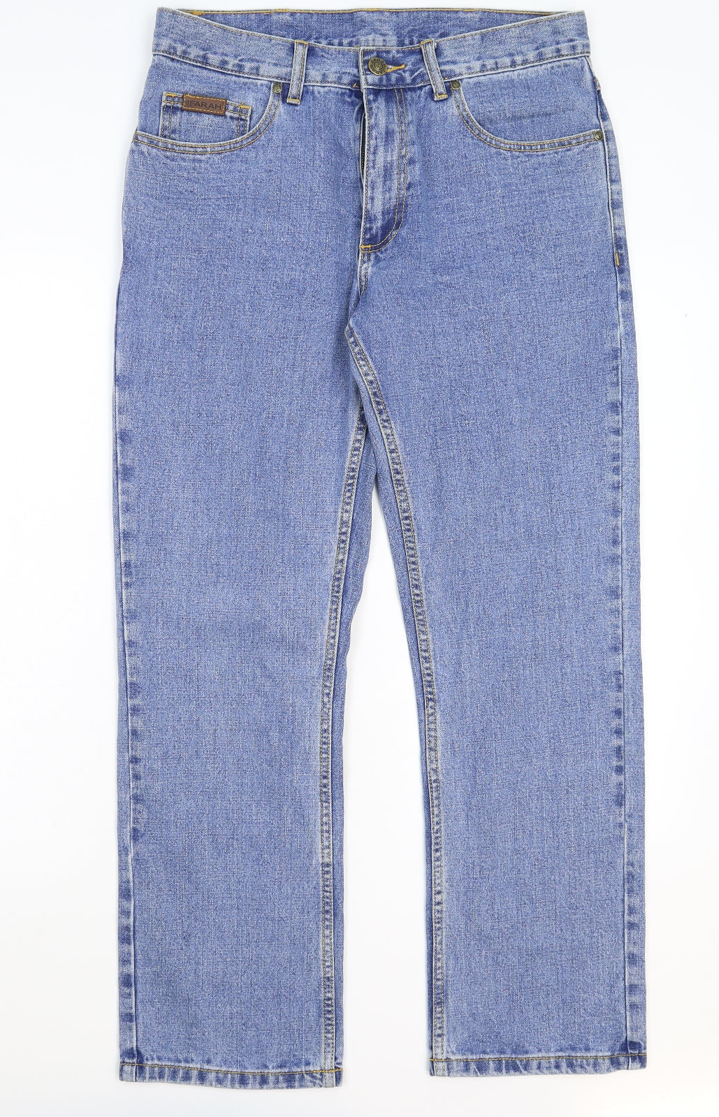 Farah Mens Blue  Denim Straight Jeans Size 32 L30 in