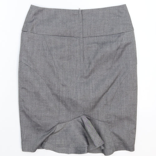 New Look Womens Grey   Straight & Pencil Skirt Size 8