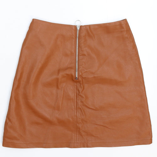 Primark Womens Brown   A-Line Skirt Size 6