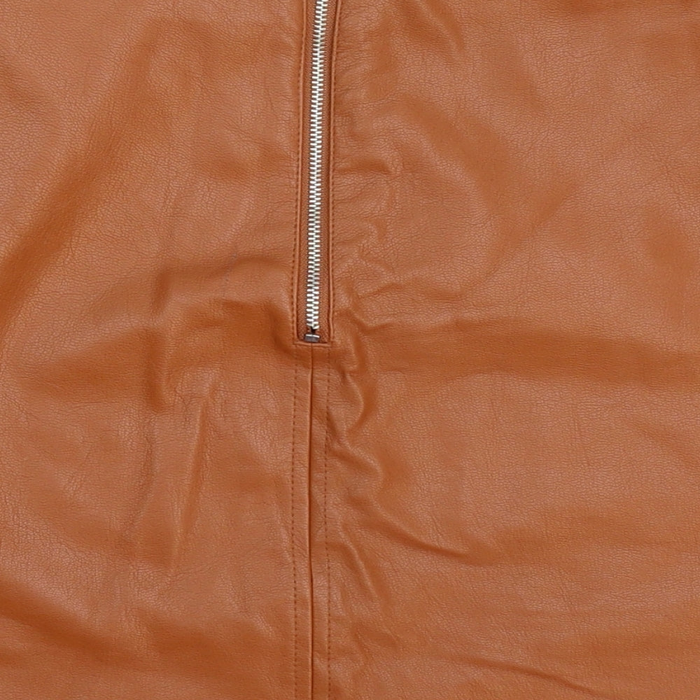 Primark Womens Brown   A-Line Skirt Size 6