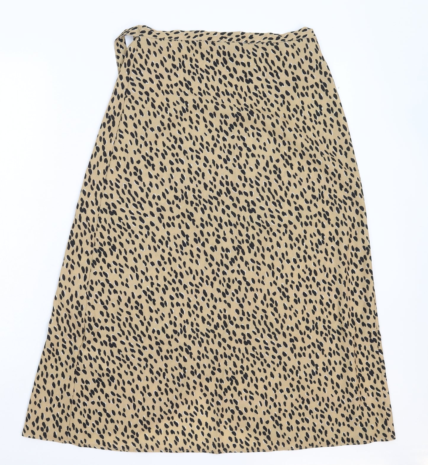 New Look Womens Beige Animal Print  Maxi Skirt Size 8