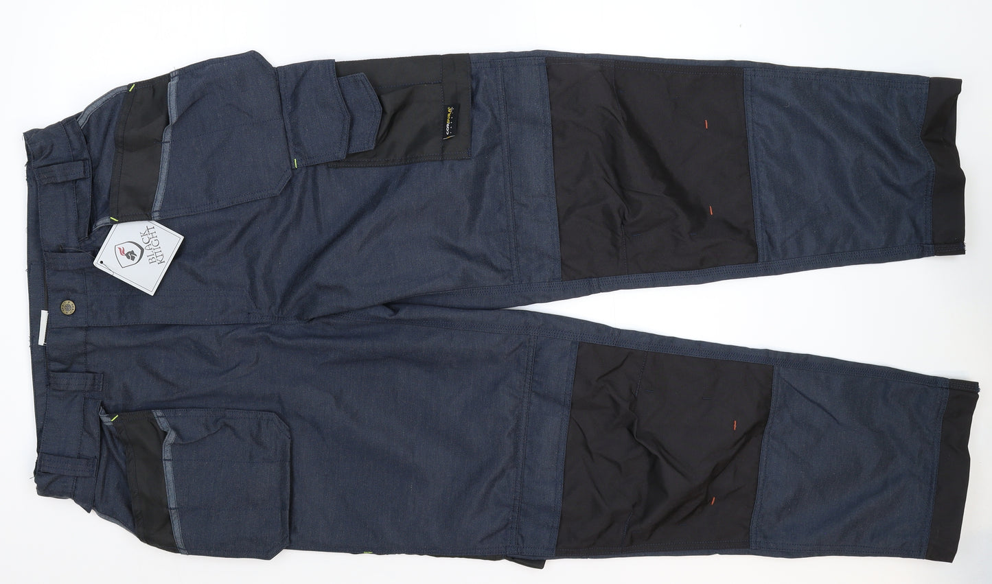 Black Knight Mens Blue   Cargo Trousers Size 34 L31 in