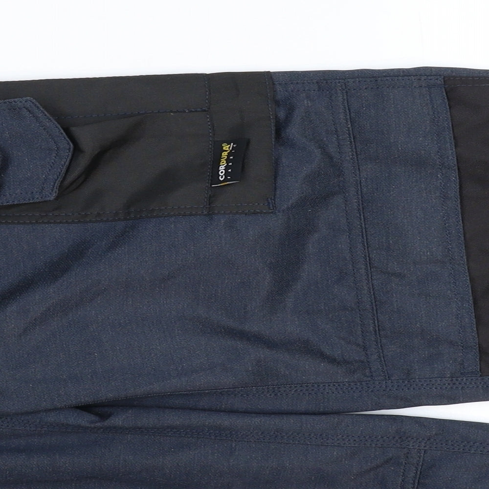 Black Knight Mens Blue   Cargo Trousers Size 34 L31 in