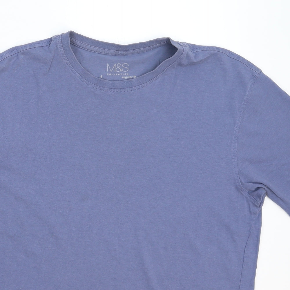 Marks and Spencer Mens Blue    T-Shirt Size S