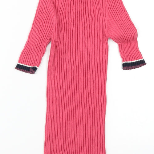 NEXT Womens Pink Striped  Pullover Jumper Size 10