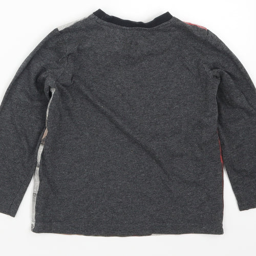 F&F Boys Grey Solid   Pyjama Top Size 5-6 Years  - Thor Ragnarok