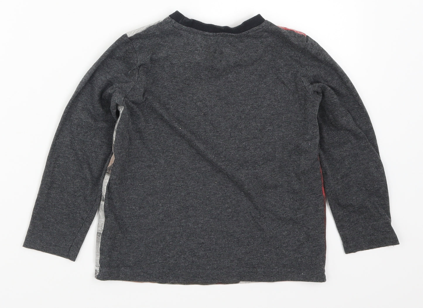 F&F Boys Grey Solid   Pyjama Top Size 5-6 Years  - Thor Ragnarok