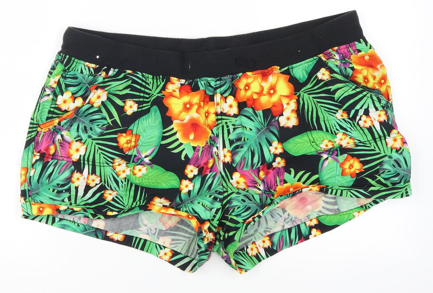 Atmosphere Womens Green Floral  Hot Pants Shorts Size 18
