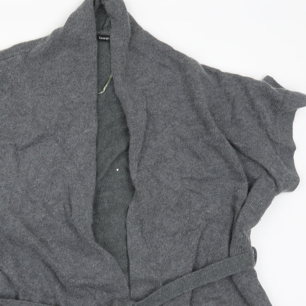 George Womens Grey  Knit Cardigan Jumper Size 24
