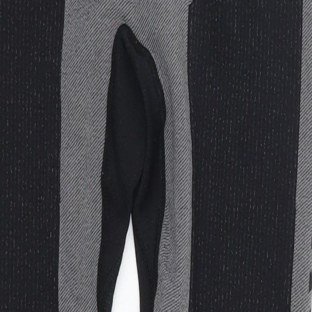 Crivit Womens Grey   Track Pants Leggings Size 8 L23 in - Grey and Black