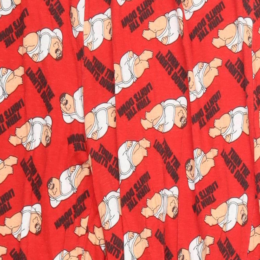 Preworn Mens Red   Trousers  Size XL L29 in - Family Guy Peter Loungewear