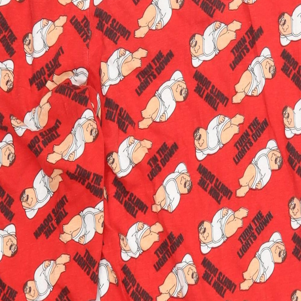 Preworn Mens Red   Trousers  Size XL L29 in - Family Guy Peter Loungewear