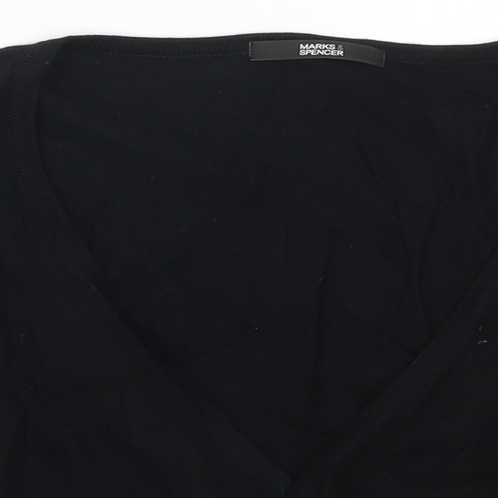 Marks and Spencer Womens Black   Cardigan Jumper Size 12