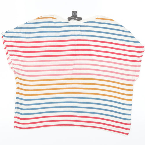 Primark Womens Multicoloured Striped  Basic T-Shirt Size 10