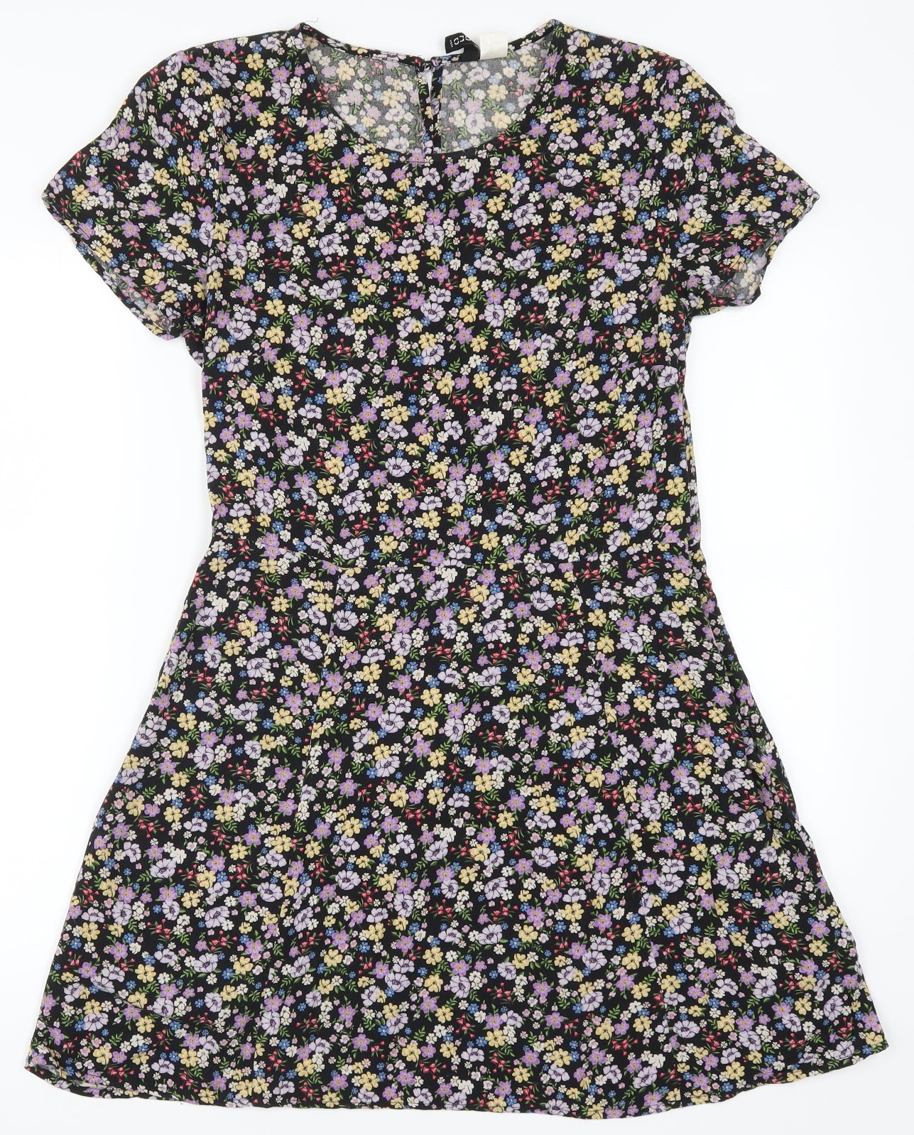 H&M Womens Purple Floral  A-Line  Size 10