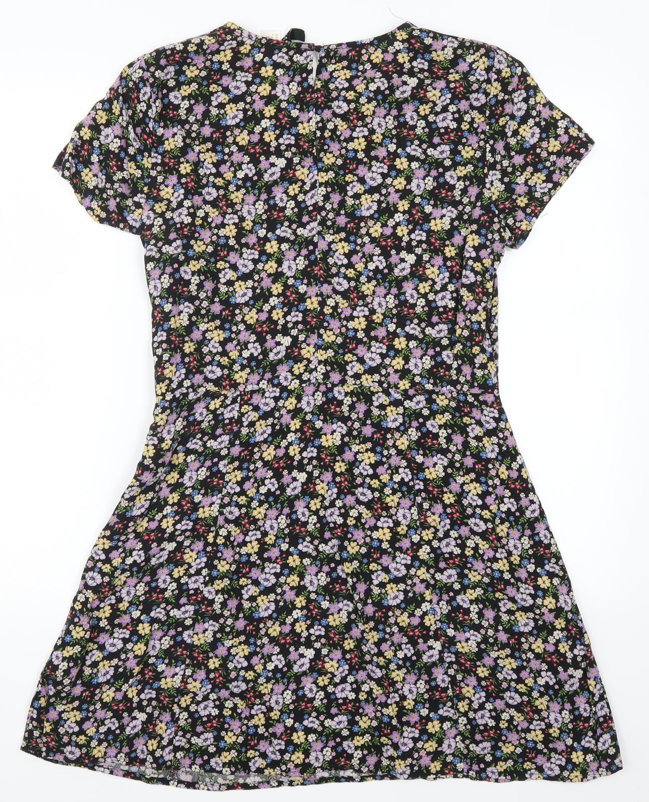H&M Womens Purple Floral  A-Line  Size 10