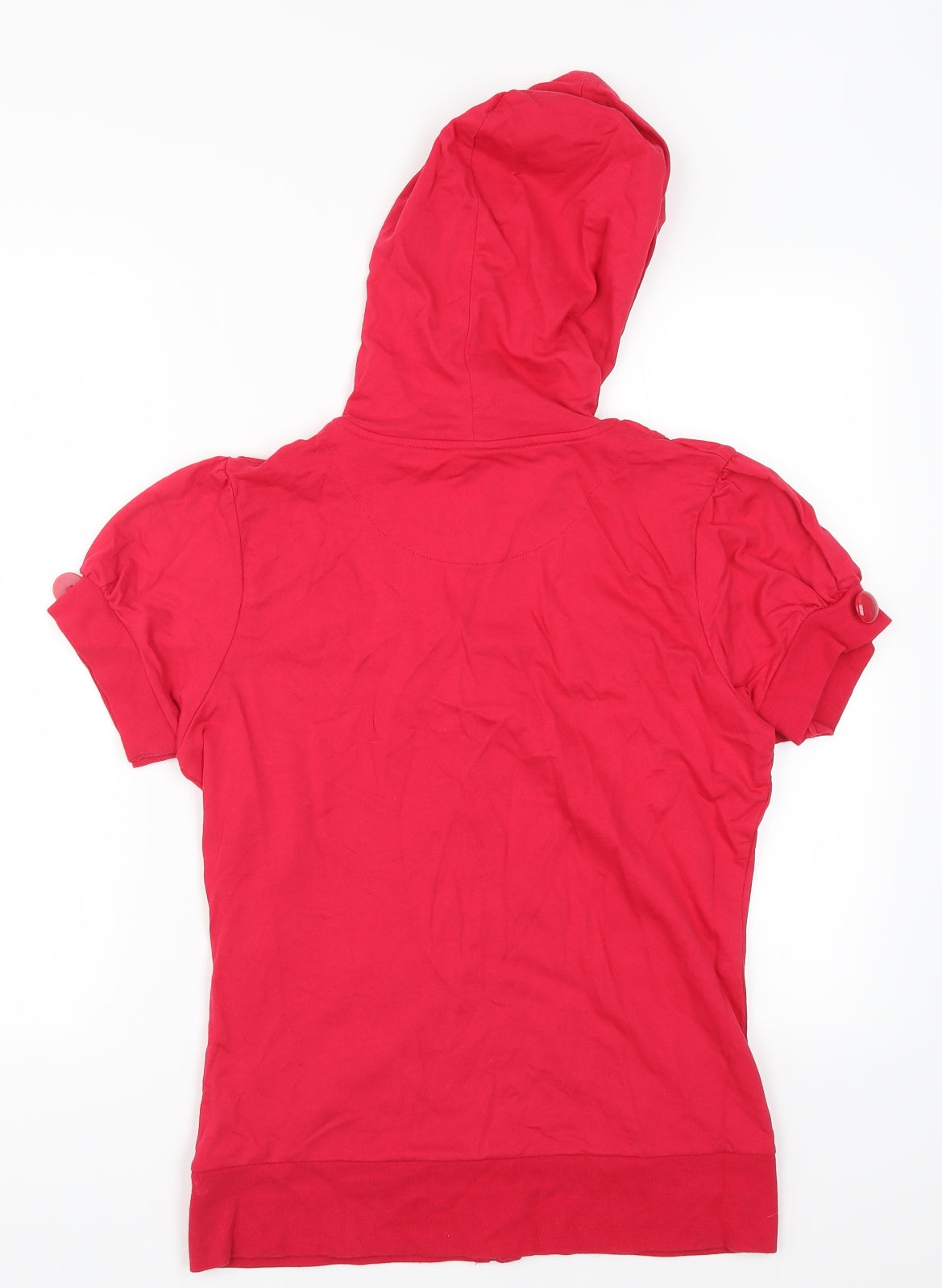 Evie Womens Pink   Full Zip Hoodie Size 14