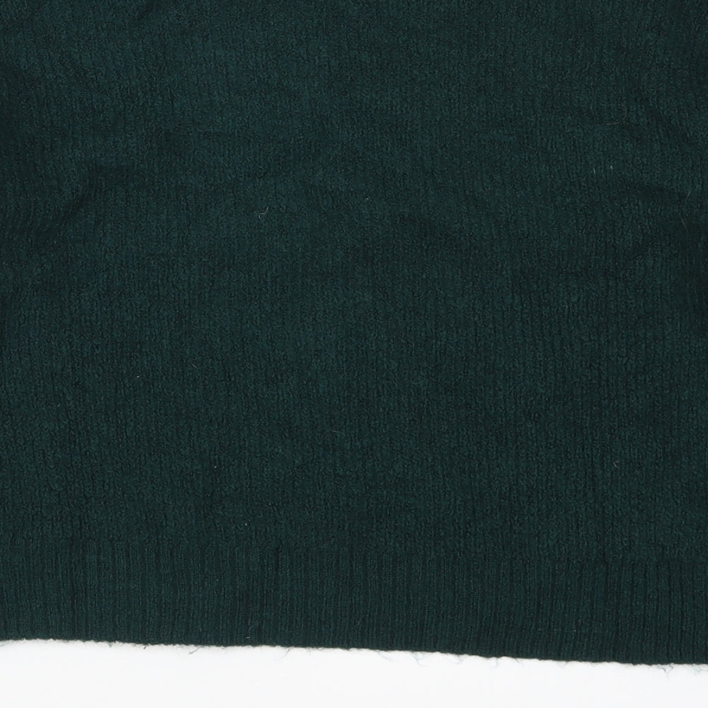 H&M Womens Green  Knit Pullover Jumper Size XS