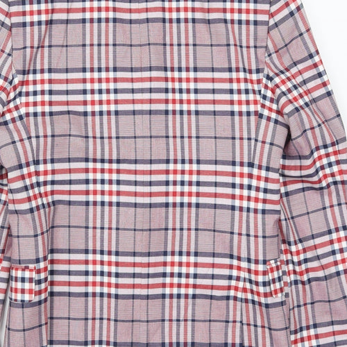 Zara Man Mens Red Check  Jacket Suit Jacket Size 38