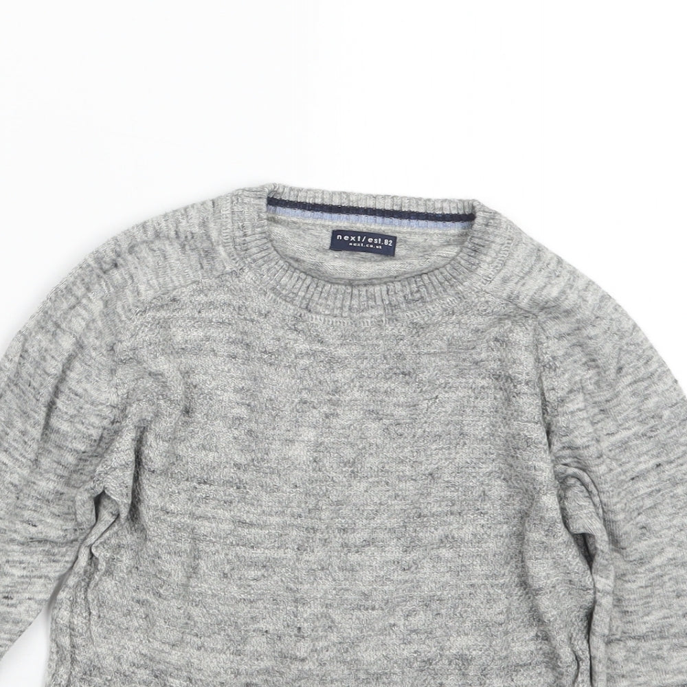 NEXT Boys Grey  Knit Pullover Jumper Size 5 Years