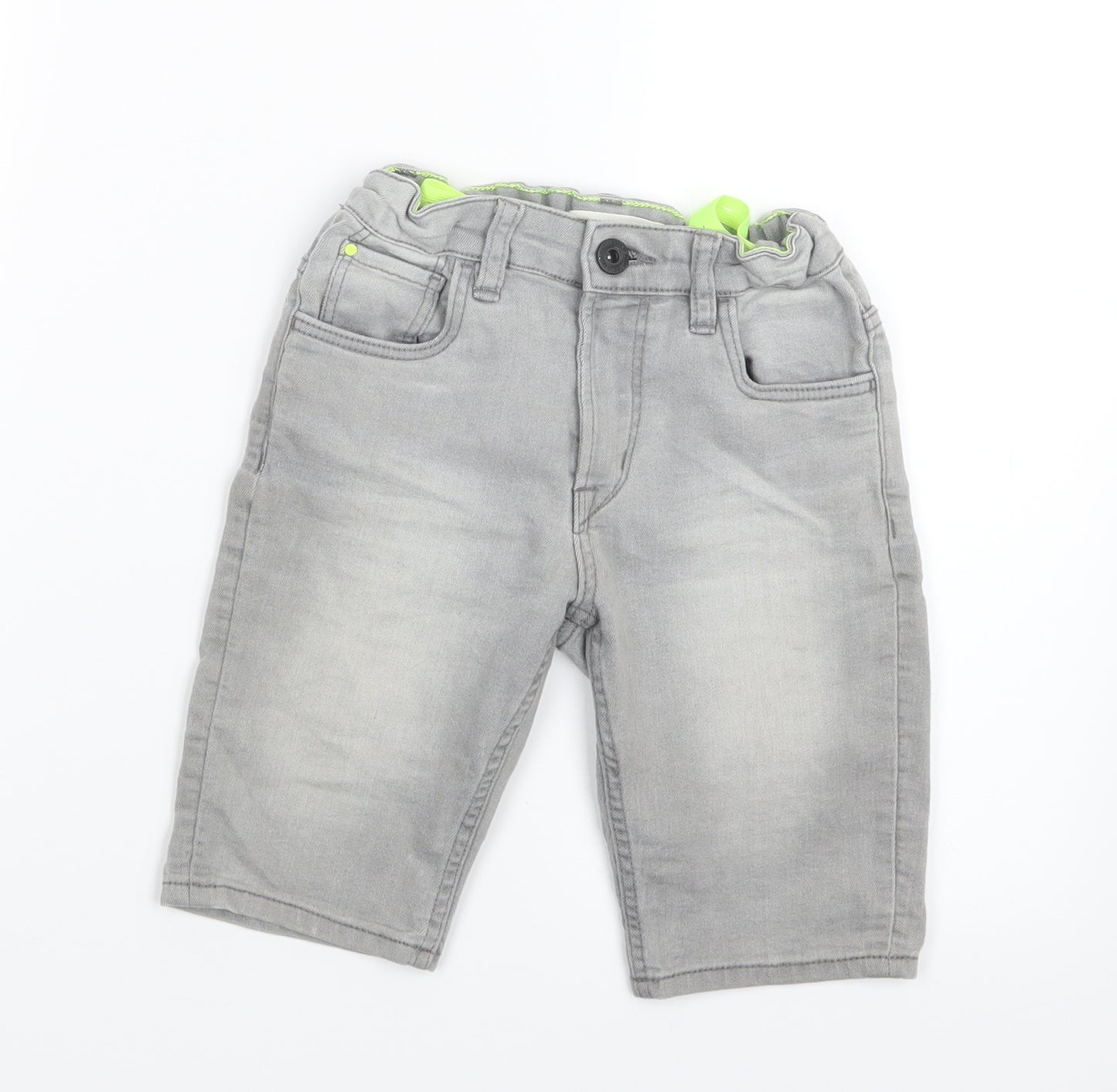 Matalan Boys Grey  Denim Cropped Jeans Size 8 Years
