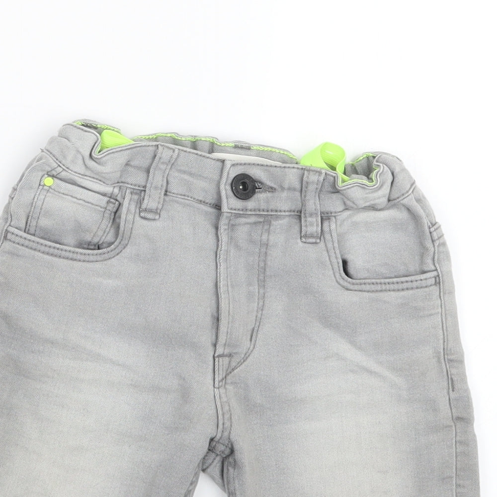 Matalan Boys Grey  Denim Cropped Jeans Size 8 Years