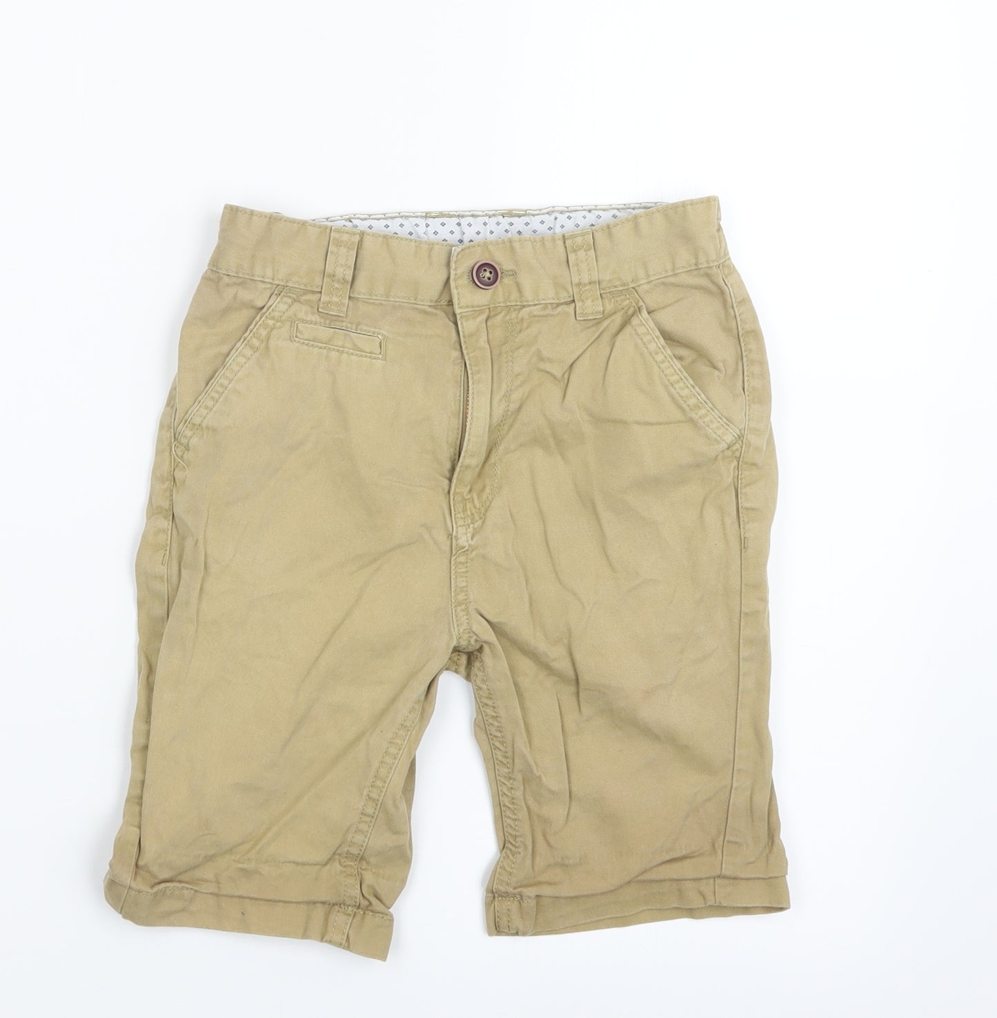 George Boys Beige   Cropped Trousers Size 7-8 Years