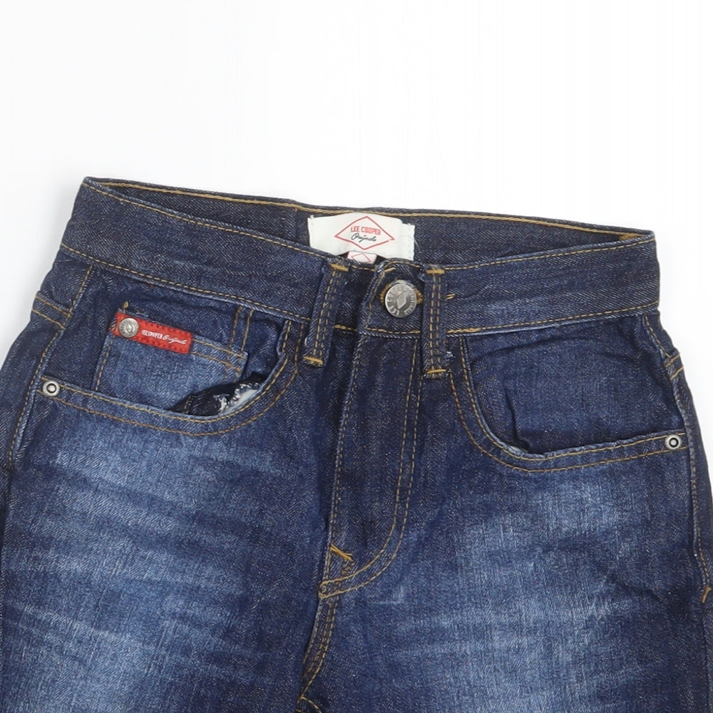 Lee Cooper Boys Blue  Denim Cropped Jeans Size 7-8 Years